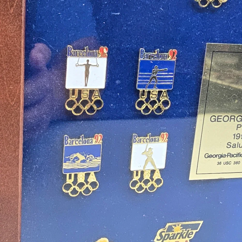 Georgia-Pacific 1992 US Olympic Team Barcelona Commemorative Pin Set Limited Ed